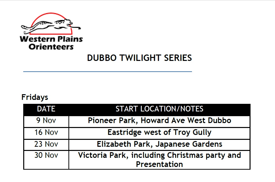 Dubbo Twilight Series